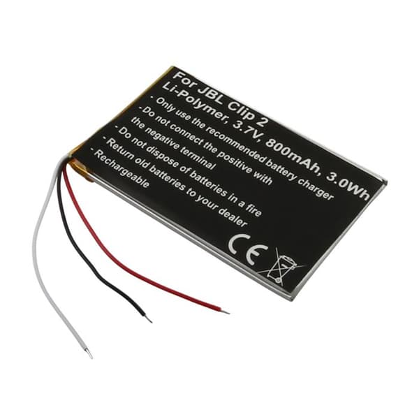 Batteri för JBL Clip 2 Li-Polymer 3.7V 800mAh 3.0Wh