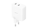 Miniatyrbillede 1 af 3: Havit UC45 EU - GaN 45 W rejseoplader med to porte, sort