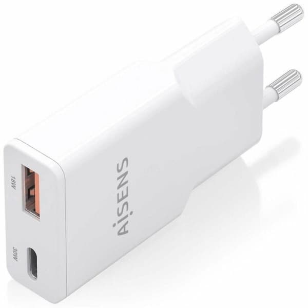 Seinälaturi Aisens ASCH-30W2P046-W Valkoinen 30 W