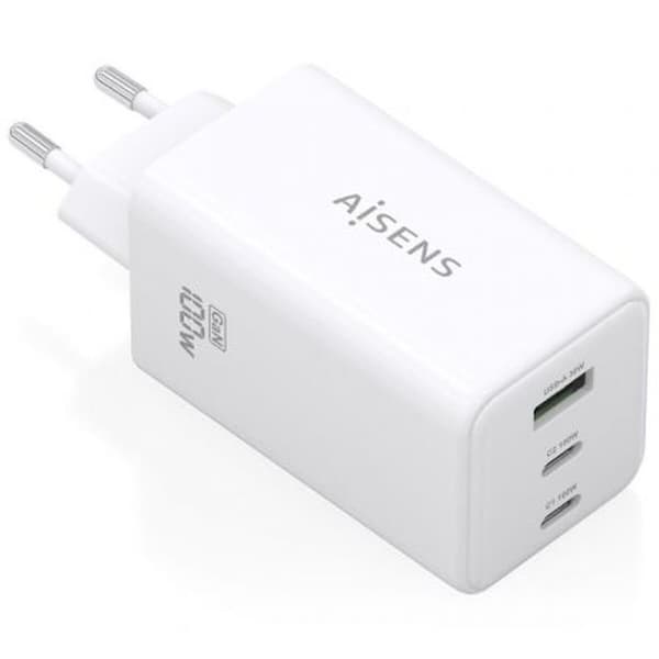 Langaton laturi Aisens ASCH-100W3P051-W Valkoinen 100 W Valkoinen