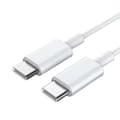 Miniatyrbild 2 av 4: 2-Pack iPhone 15 / iPhone 16 Laddare - USB-C till USB-C Kabel - 1M - Ladd & Sync - Vit