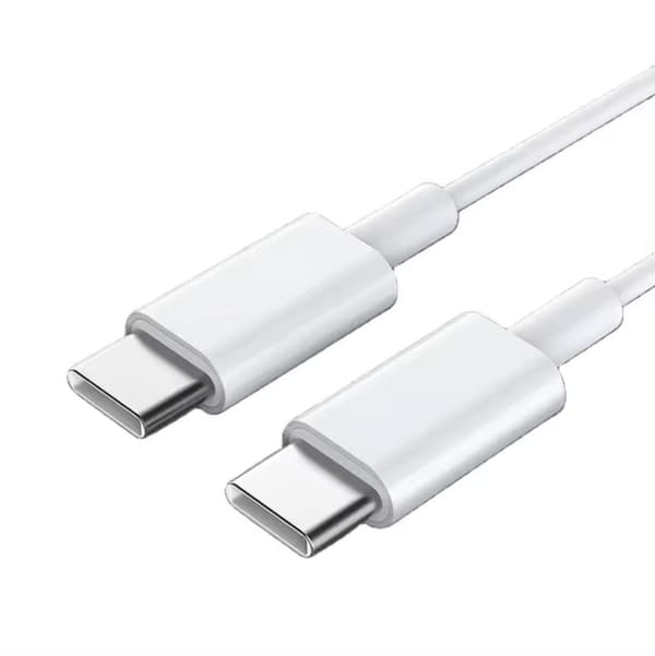 2-Pack iPhone 15 / iPhone 16 Laddare - USB-C till USB-C Kabel - 1M - Ladd & Sync - Vit