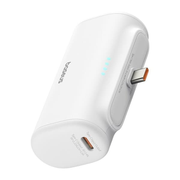 Powerbank Baseus P10068306213-00 Hvid 5000 mAh