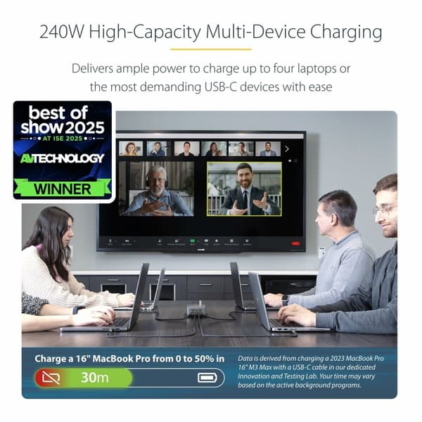Kannettavan laturi Startech 424DEU-USB-C-CHARGER