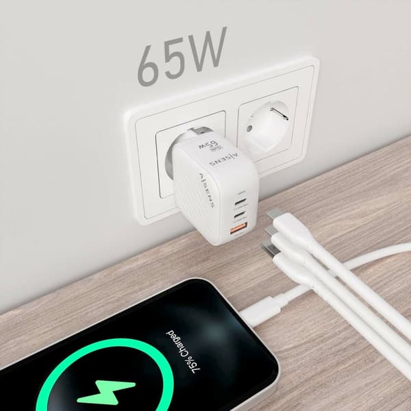 Vægoplader Aisens ASCH-65W3P026-W Hvid 65 W (1 enheder)
