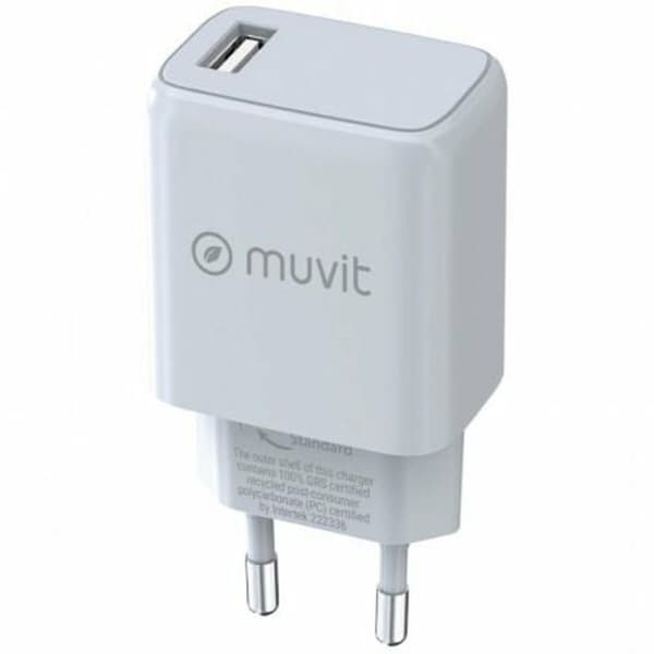 Vægoplader Muvit MCACC0002 15 W Hvid