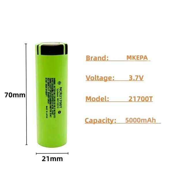 Lithium Li-ion Battery 21700 3.7V 4800mAh Battery Cell - 21700 Battery And Phosphate Energy - Foto 9