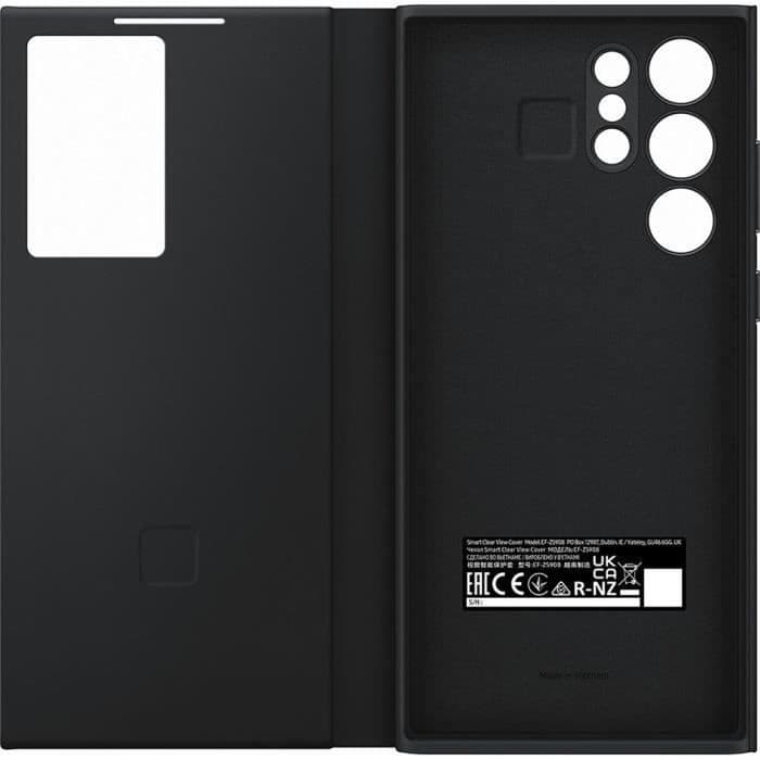 Smart Clear View Cover G S22Ultra Black