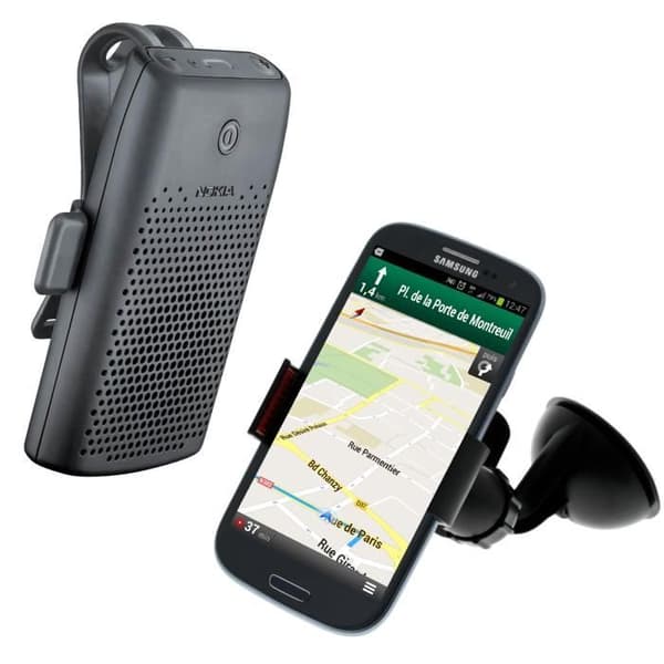 Pack KX1 Bluetooth solskyddskit + Avizar vindruta monteringsfäste