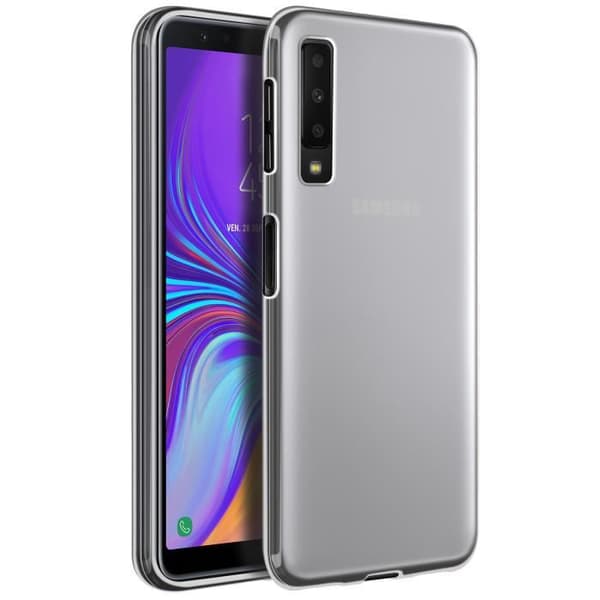 Clear Contour Samsung Galaxy A7 2018 Silikon Gel Fodral - Frost White