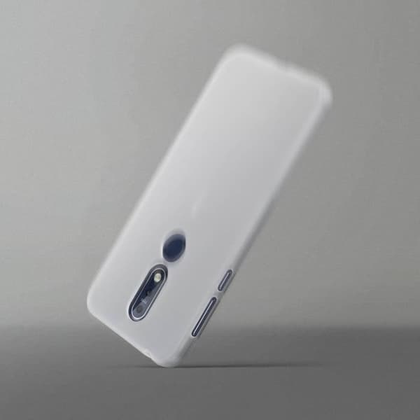 Coque - Nokia - 7.1 - Mjuk Silikon - Ultra-tunn - Frostvit