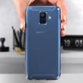 Miniatyrbild 4 av 4: Samsung Galaxy A6 bakskal + skärm härdat glasfilm - genomskinlig