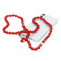 Miniatyrbild 1 av 4: Telefonjuvelarmband med runda pärlor Collection Glamröd Genomskinlig Röd