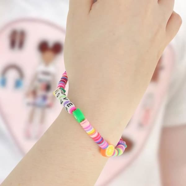 Telefon Jewel Armband Love 25cm Lovely Collection Flerfärgad Svart