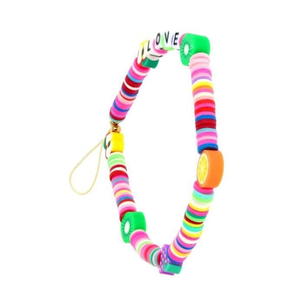 Telefon Jewel Armband Love 25cm Lovely Collection Flerfärgad Svart