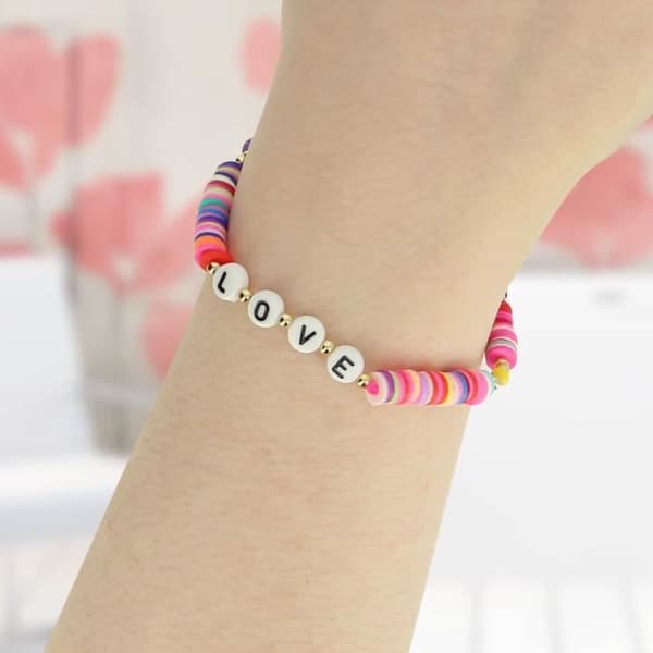 Telefon Jewel Armband Love 25cm Lovely Collection Flerfärgad Svart