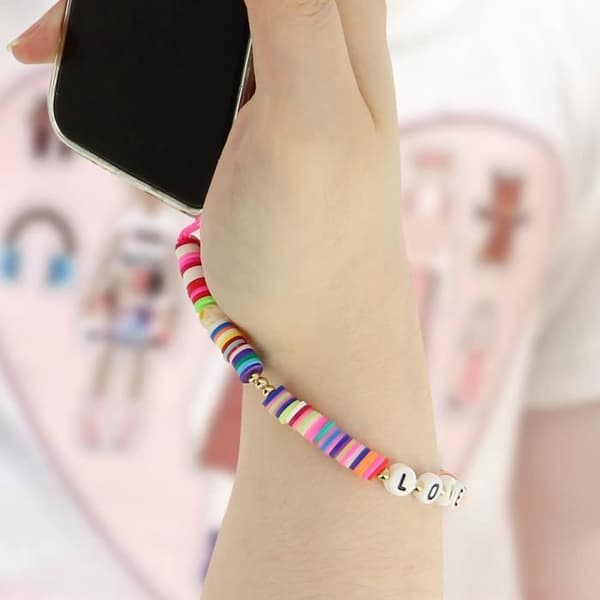 Telefon Jewel Armband Love 25cm Lovely Collection Flerfärgad Svart
