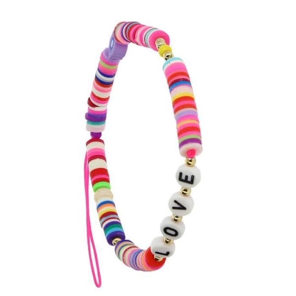 Telefon Jewel Armband Love 25cm Lovely Collection Flerfärgad Svart