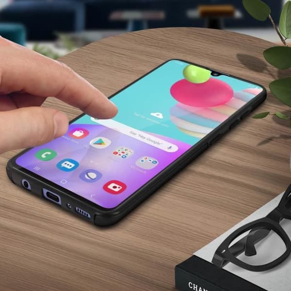Skyddsskal - AVIZAR - Samsung Galaxy A41 - Hårt och Mjukt - Helskydd - Tunn Design