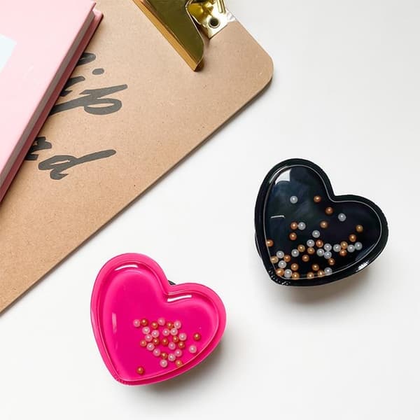 Heart Beads Popup Hållare - Grön