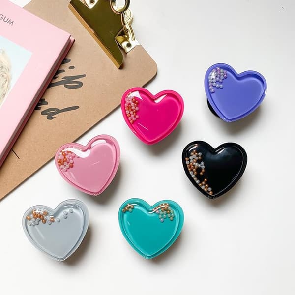 Heart Beads Popup Hållare - Grön
