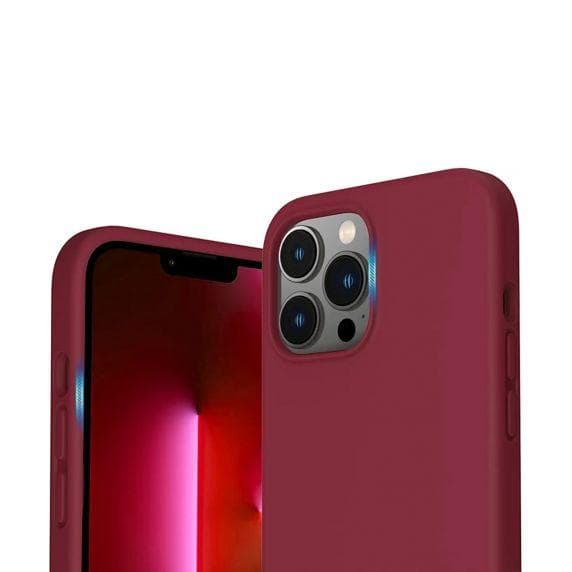 RV Liquid Silicone Case With Magsafe For iPhone 14 Pro Max Red