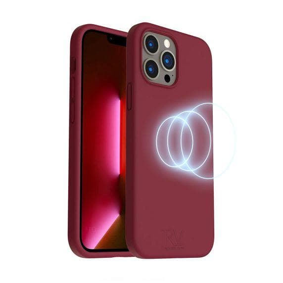 RV Liquid Silicone Case With Magsafe For iPhone 14 Pro Max Red