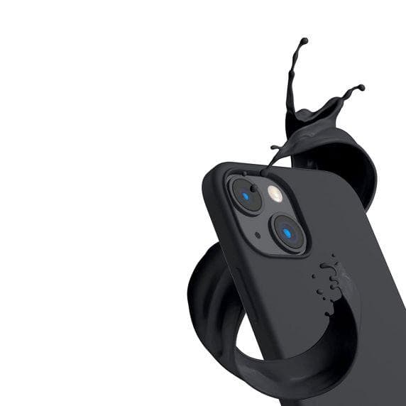 RV Liquid Silicone Case With Magsafe For iPhone 14 Black
