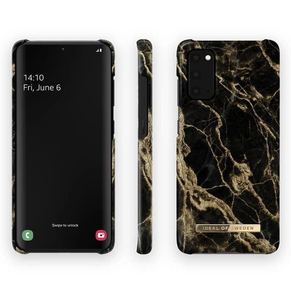 iDeal Of Sweden Fashion Skal för Galaxy S20 - Golden Smoke Marble
