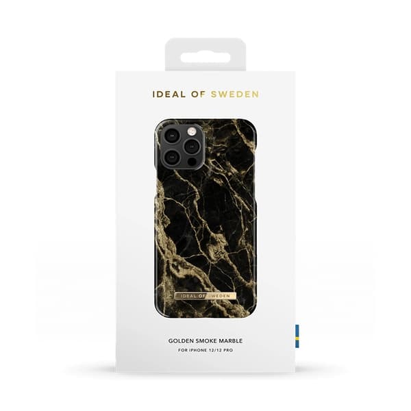 iDeal Of Sweden Fashion Skal för iPhone 12/12 Pro - Golden Smoke Marble