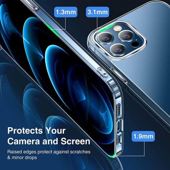 iPhone 12/12 Pro Stöttåligt MagSafe Skal - Transparent