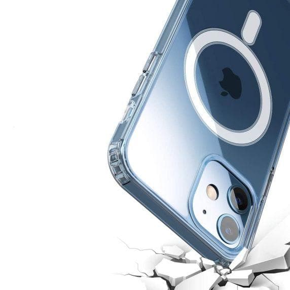 Phone 12 Mini Stöttåligt MagSafe Skal - Transparent