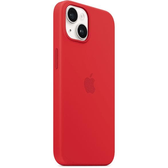 APPLE Silikonskal med Magsafe till iPhone 14 - Röd