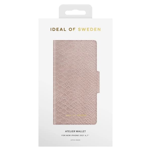 IDEAL OF SWEDEN Atelier Lotus Snake Magnetisk mobilplånbok för iPhone 13 Pro Max