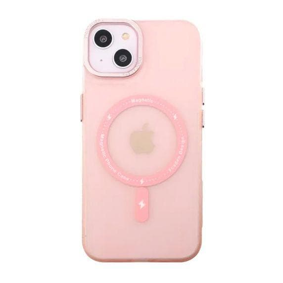 iPhone 14 Plus Mobilskal med MagSafe - Frostat Rosa