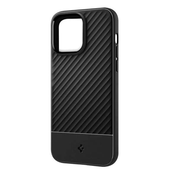 iPhone 14 Pro Max Resistant Streaked Relief Core Armor Spigen Black iPhone 14 Pro Max Fodral