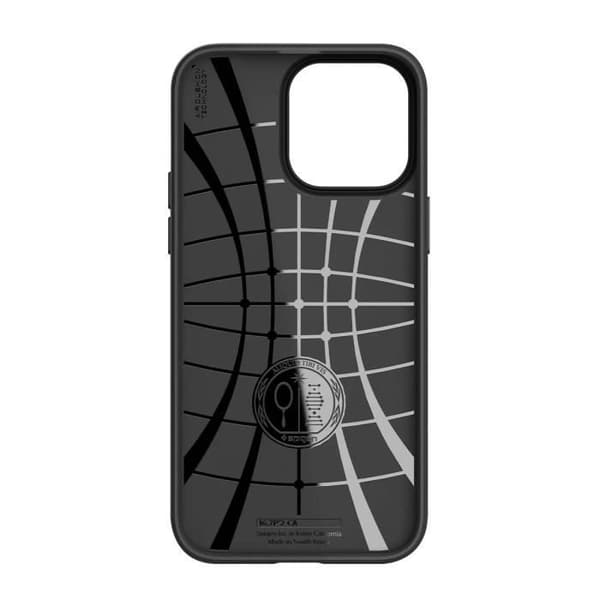 iPhone 14 Pro Max Resistant Streaked Relief Core Armor Spigen Black iPhone 14 Pro Max Fodral