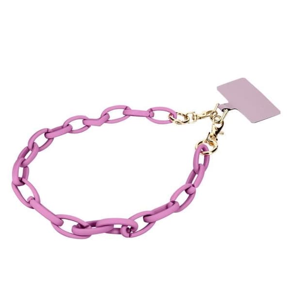 Telefon Charm Chunky Mesh Chain 58cm Moxie Milano Series Lila