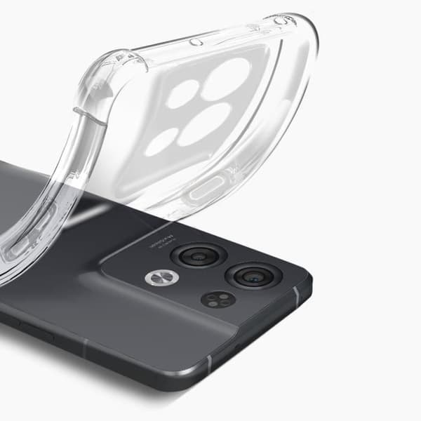 Skal och Skydd film - AVIZAR - Oppo Reno 8 Pro 5G - Mjuk Silikon - Härdat Glas 9H - 360° Skydd