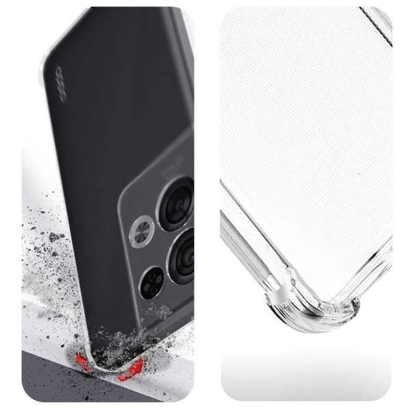 Skal och Skydd film - AVIZAR - Oppo Reno 8 Pro 5G - Mjuk Silikon - Härdat Glas 9H - 360° Skydd