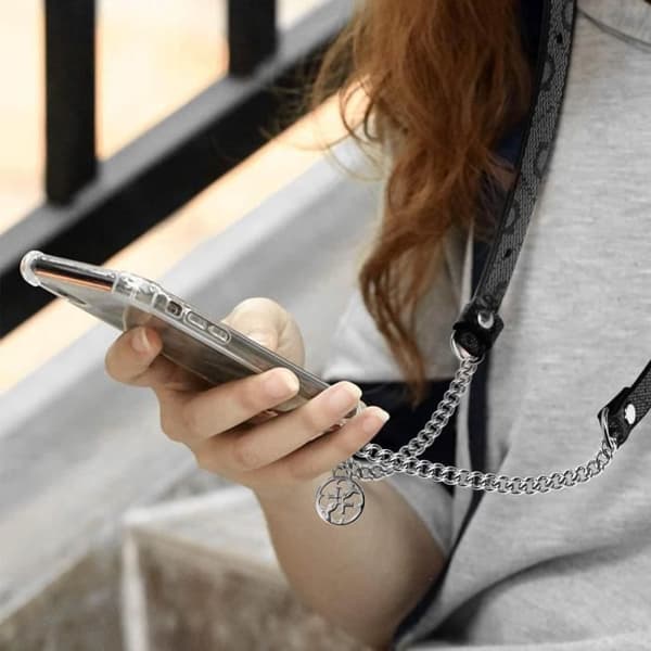 Smartphone Axelrem Längd 150cm med Guess Hook Silver och Black