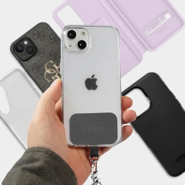 Smartphone Axelrem Längd 150cm med Guess Hook Silver och Black