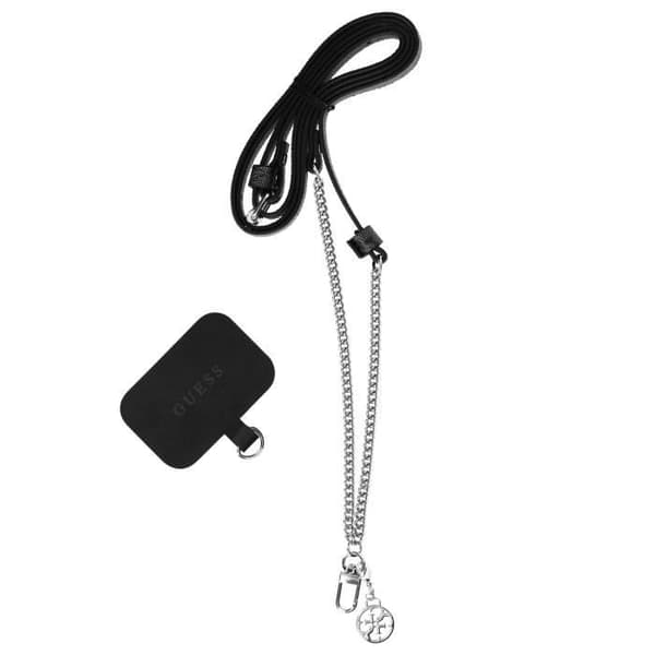 Smartphone Axelrem Längd 150cm med Guess Hook Silver och Black