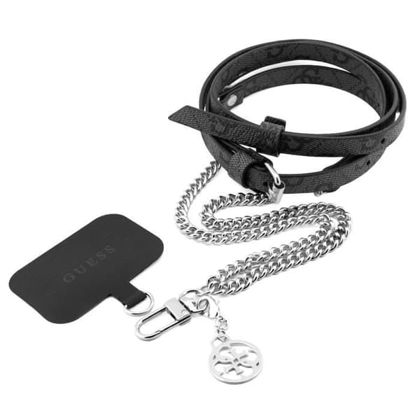 Smartphone Axelrem Längd 150cm med Guess Hook Silver och Black