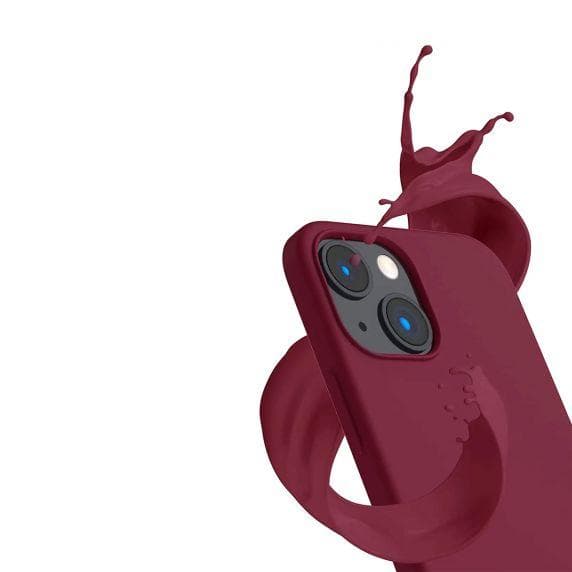 iPhone 15 Silikonskal Rvelon MagSafe - Röd