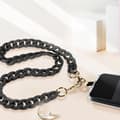 Miniatyrbild 4 av 4: Moxie Ibiza Series Chunky Mesh Chain Phone Charm 120cm Svart