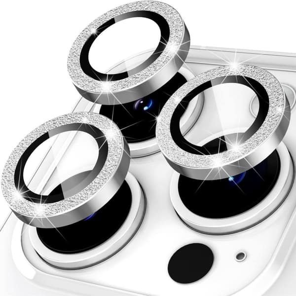 Til iPhone 15 Pro / 15 Pro Max Lens Glitter