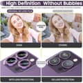Pikkukuva 4 / 4: iPhone 15 Pro / 15 Pro Max Ring Circle Lens -elokuvasetti Glitter