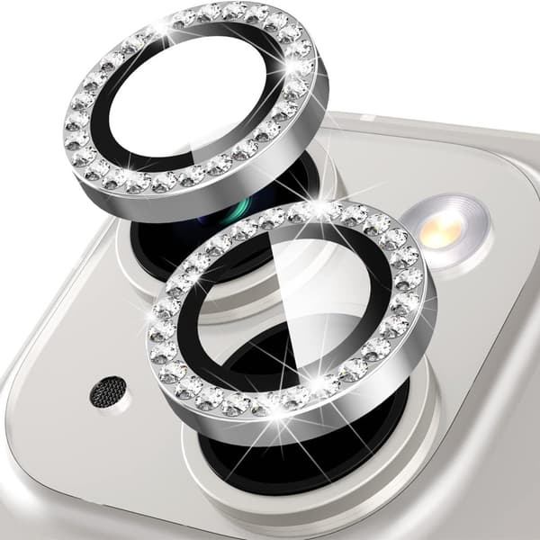 Til iPhone 15 / 15 Plus Lens Glitter