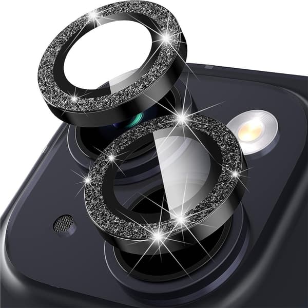 Til iPhone 15 / 15 Plus Lens Glitter